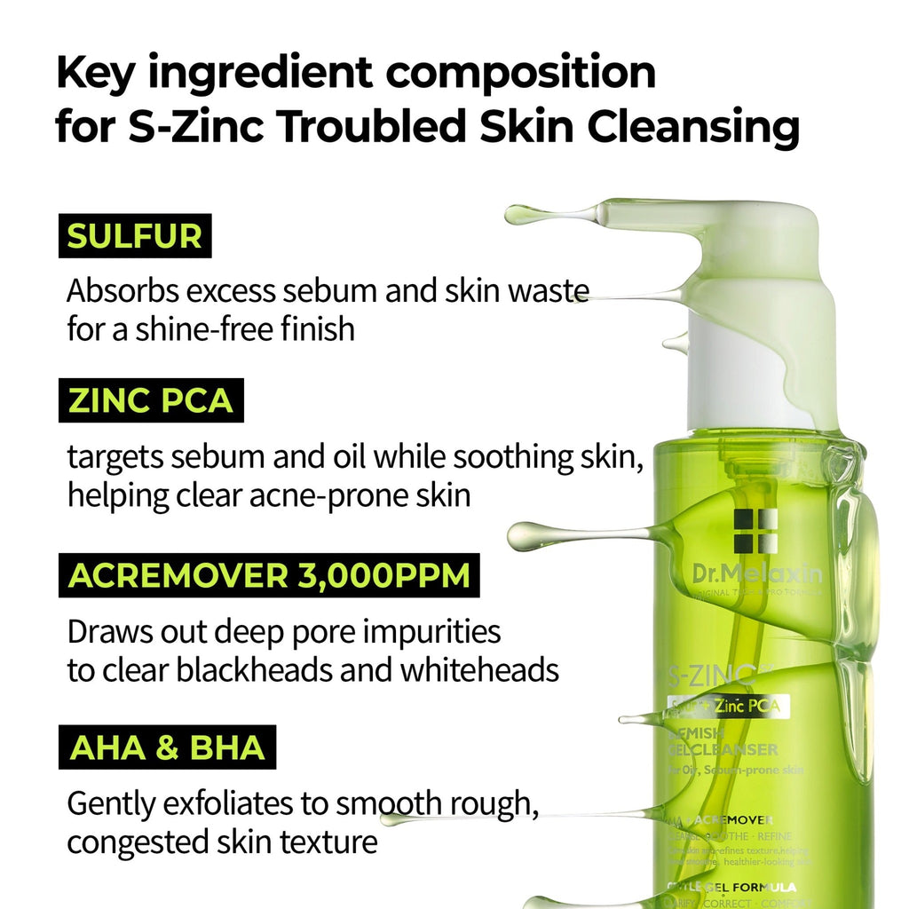 Dr. Melaxin S-Zinc Blemish Gel Cleanser 150ml