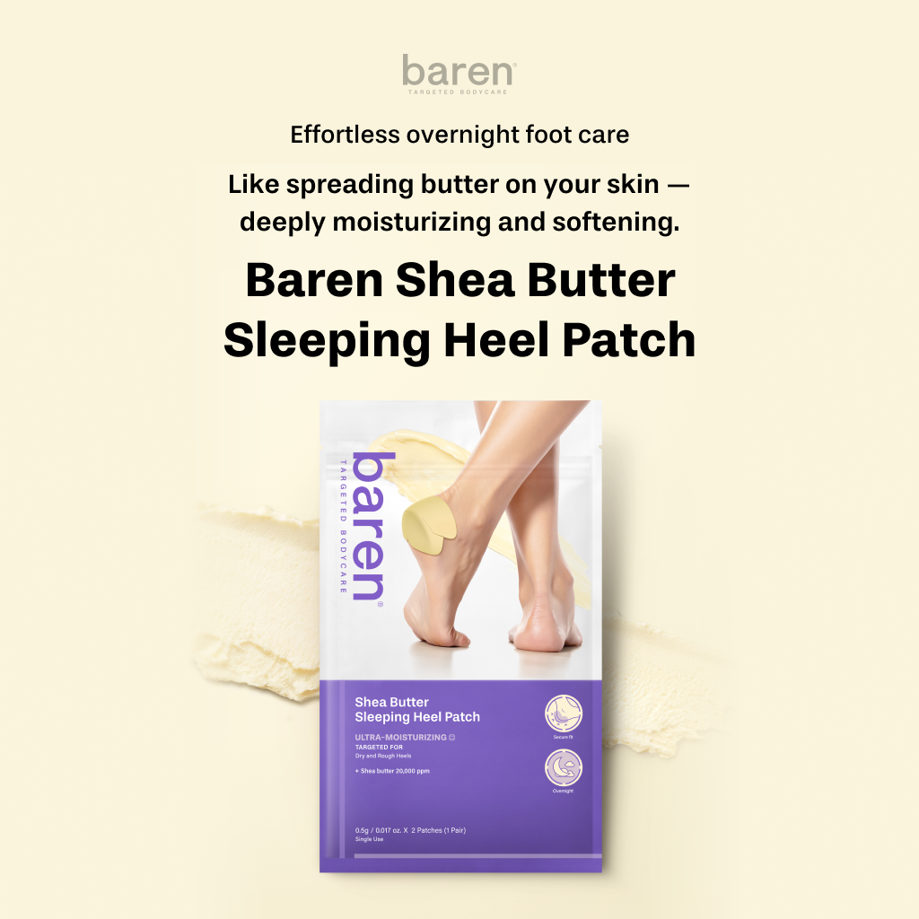 BAREN - Shea Butter Sleeping Heel Patch 2ea
