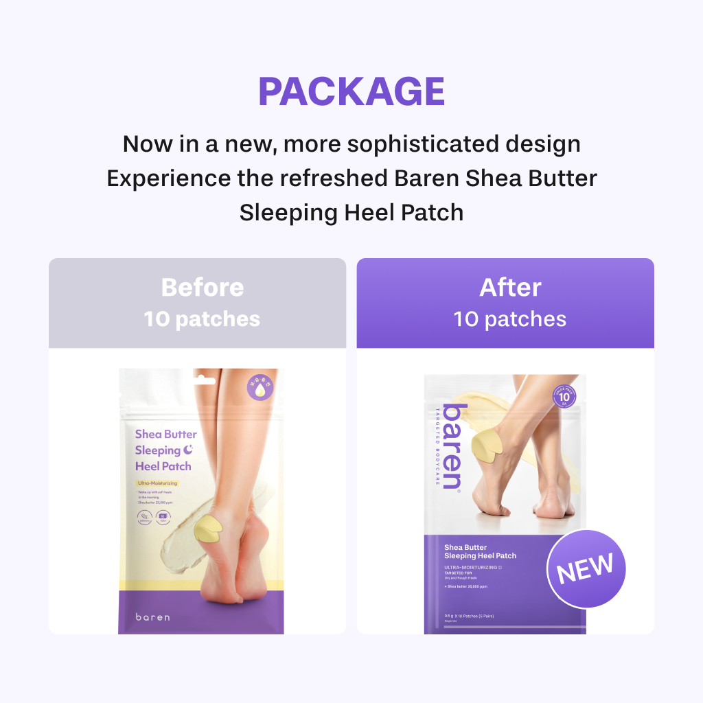BAREN - Shea Butter Sleeping Heel Patch 10ea