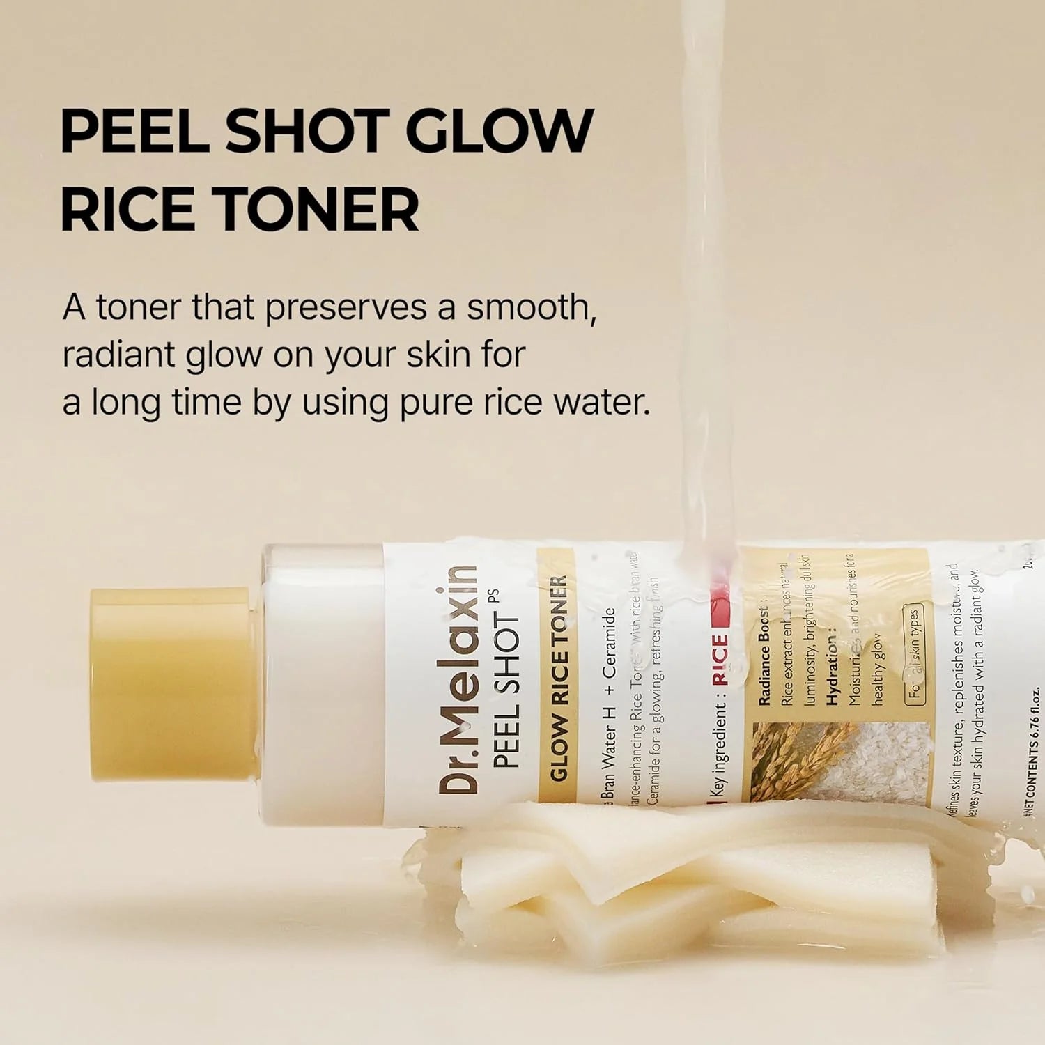 DR MELAXIN - PEEL SHOT GLOW WHITE RICE TONER 200ml