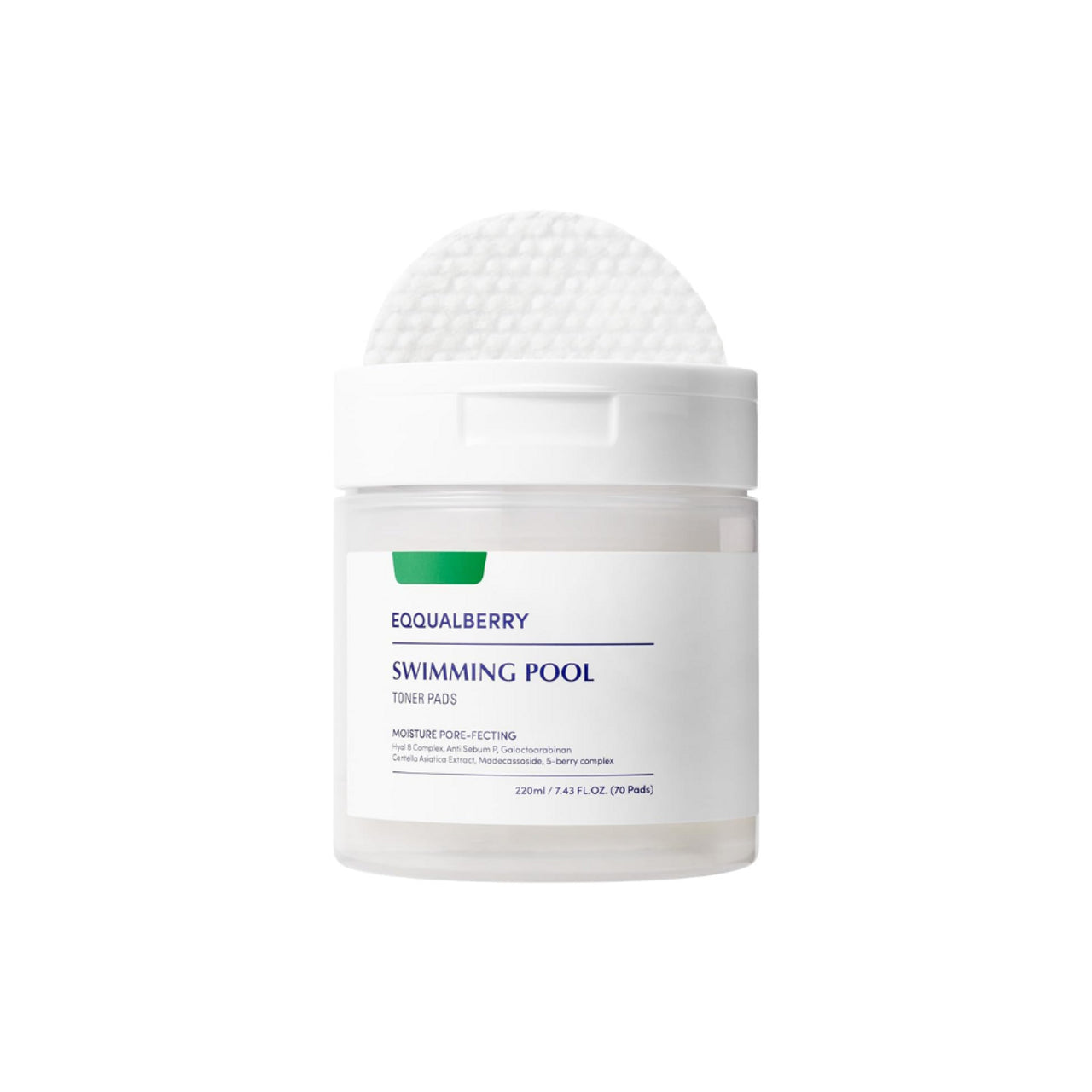 EQQUALBERRY – Swimming Pool Toner Pads 220ml / 70 Pads