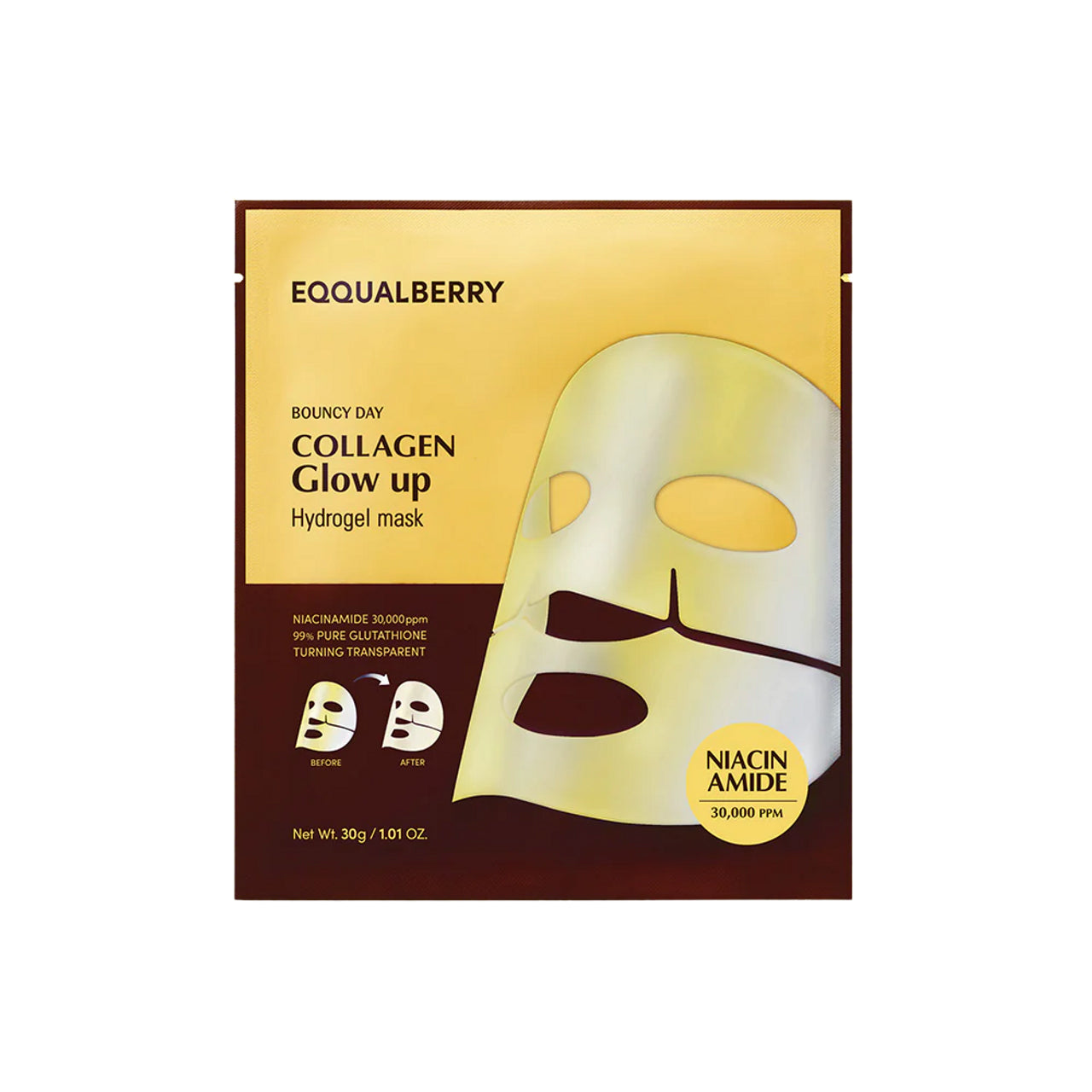 EQQUALBERRY – Collagen Glow Up Hydrogel Beauty Mask