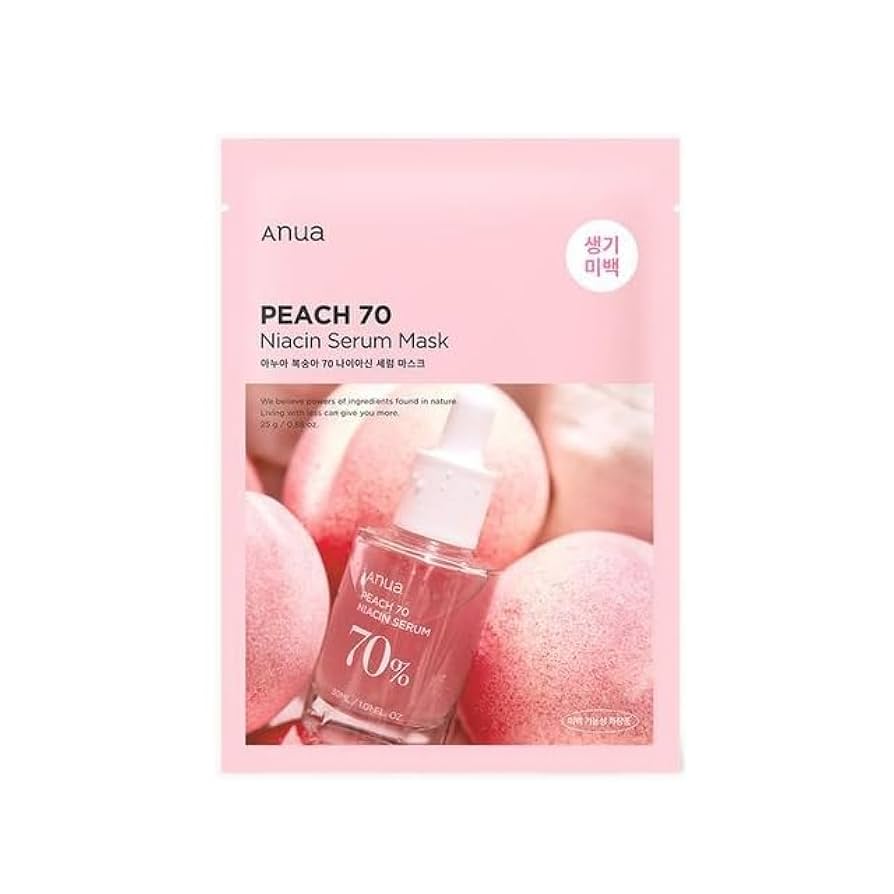ANUA Peach 70 Niacin Serum Mask 25ml x 1 Mask