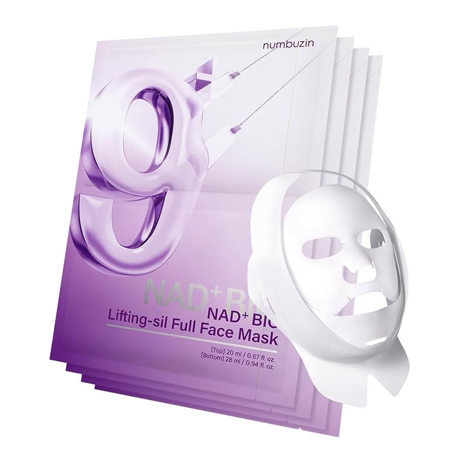 NUMBUZIN No.9 NAD Bio Lifting Full Cover Facial Mask – 4 Masks / Pack