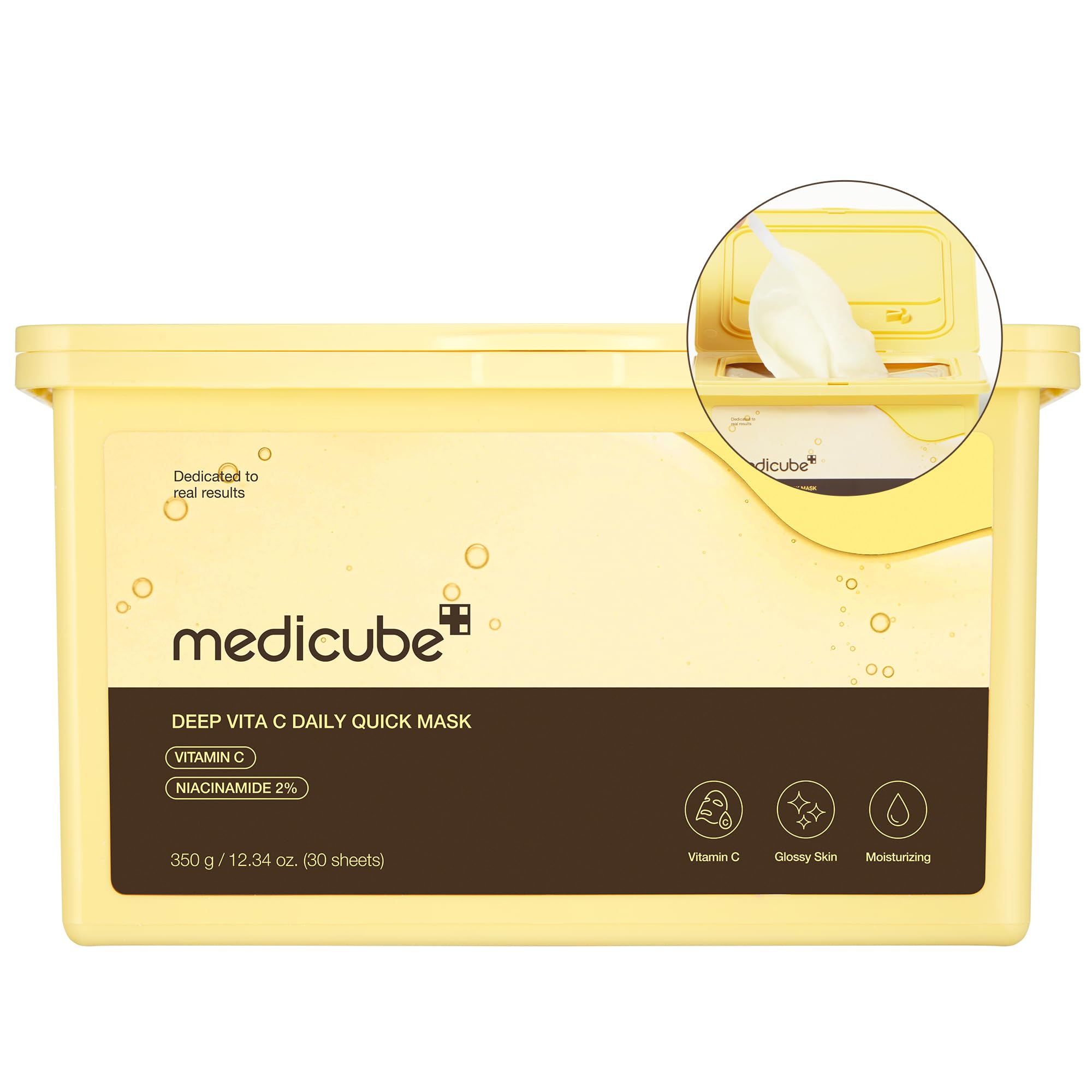MEDICUBE Deep Vita C Daily Quick Mask – 30 Masks / Box