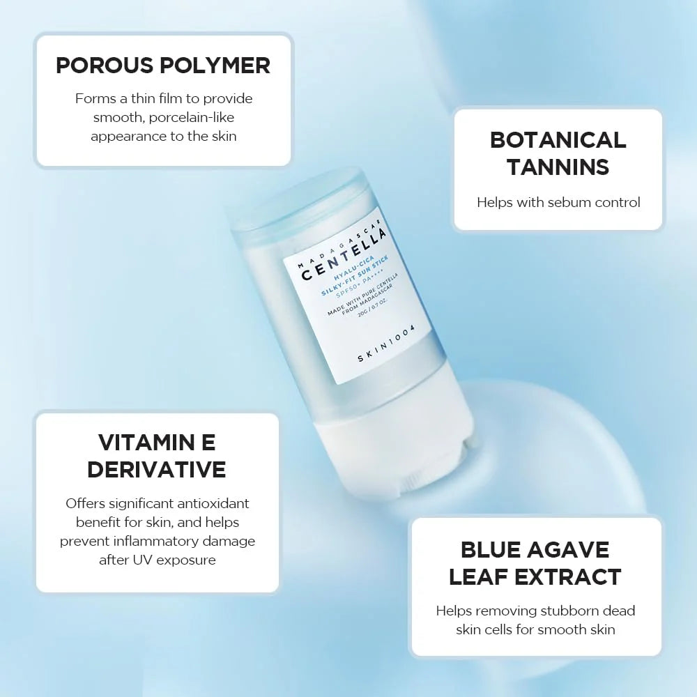 SKIN1004 Madagascar Centella Hyalu-Cica Silky Sun Stick – 20 g – image 3