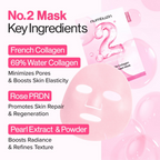 NUMBUZIN - No.2 Rose PDRN Plumping Sheet Mask 5ea