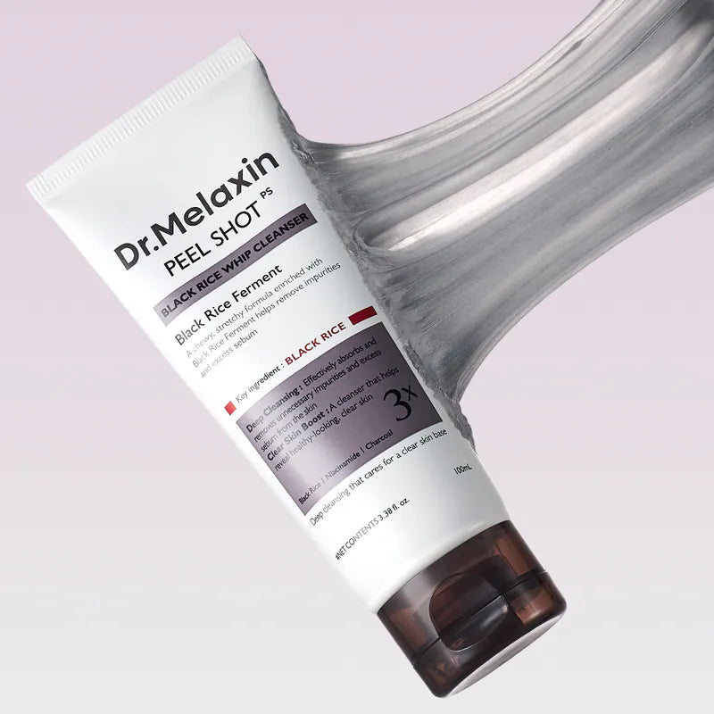Dr. Melaxin Peel Shot Black Rice Whip Cleanser 100ml