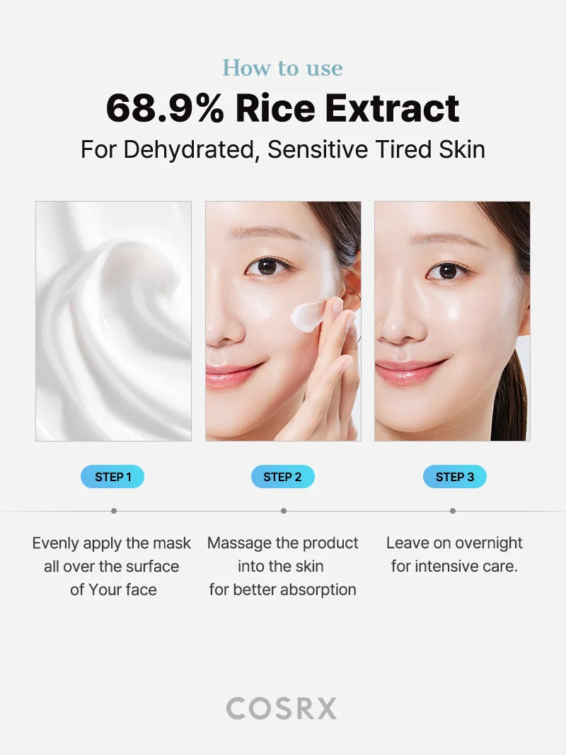 COSRX - Ultimate Nourishing Rice Overnight Mask 60ml