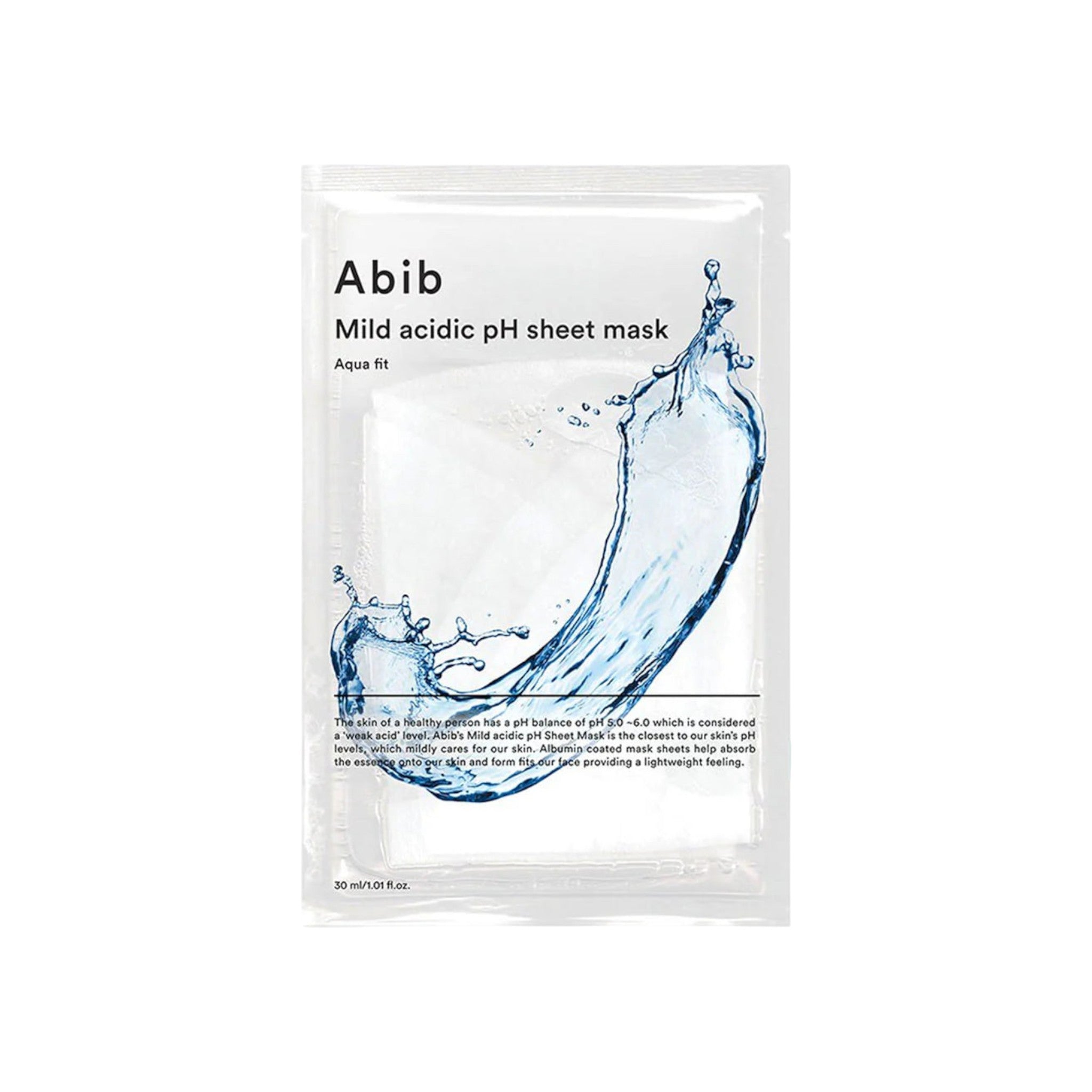 Abib - Mild Acidic pH Sheet Mask Aqua Fit 30ml