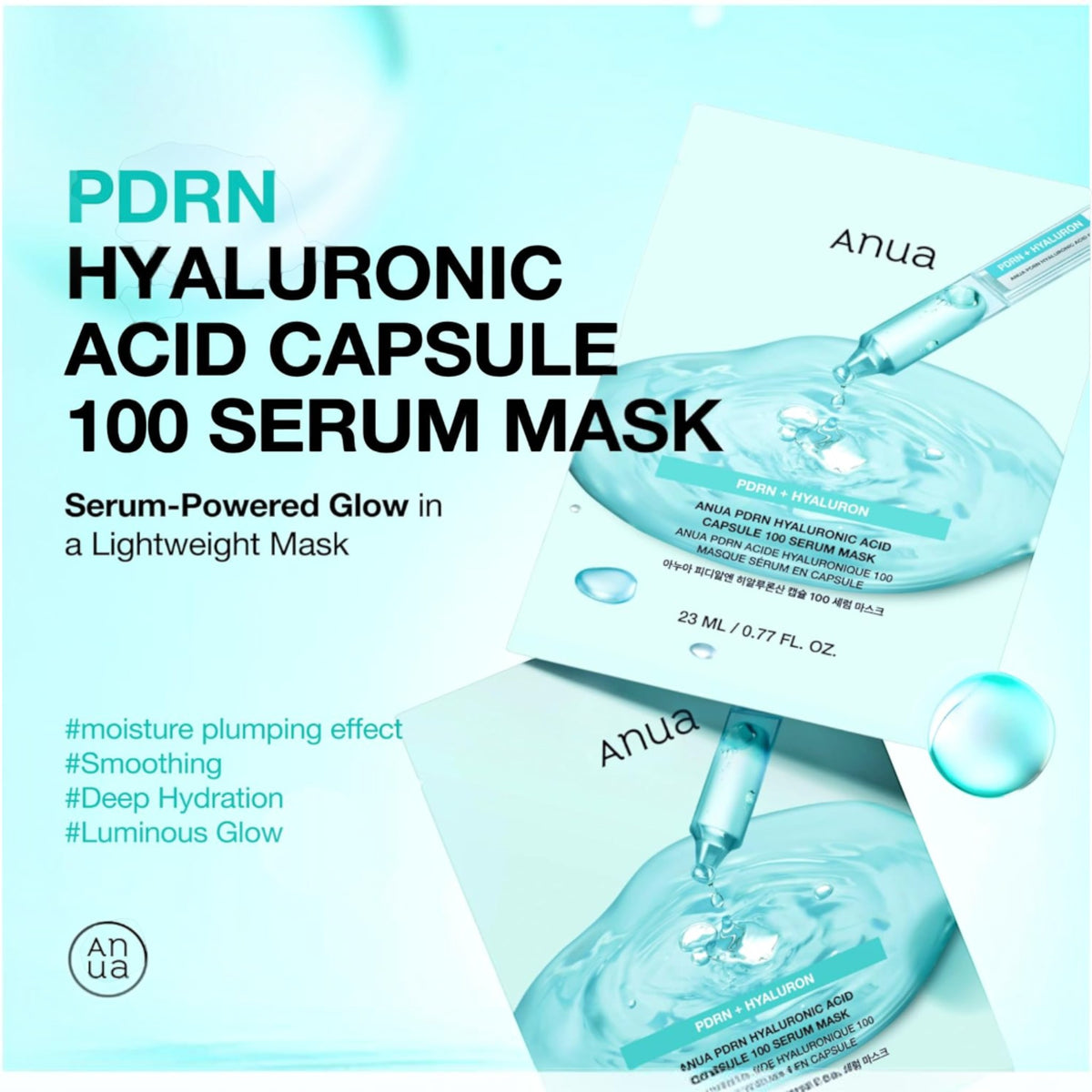 ANUA PDRN Hyaluronic Acid Capsule 100 Serum Mask 23mlx10ea – image 2