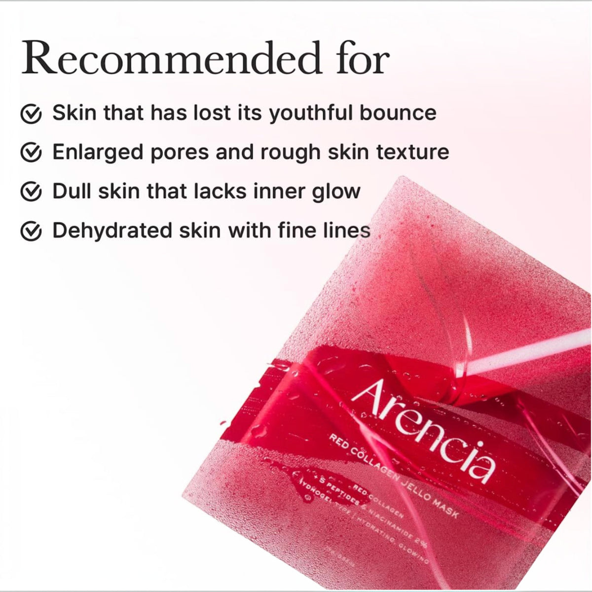 ARENCIA - Red Collagen Jello Mask Set 25g x 4ea – image 4