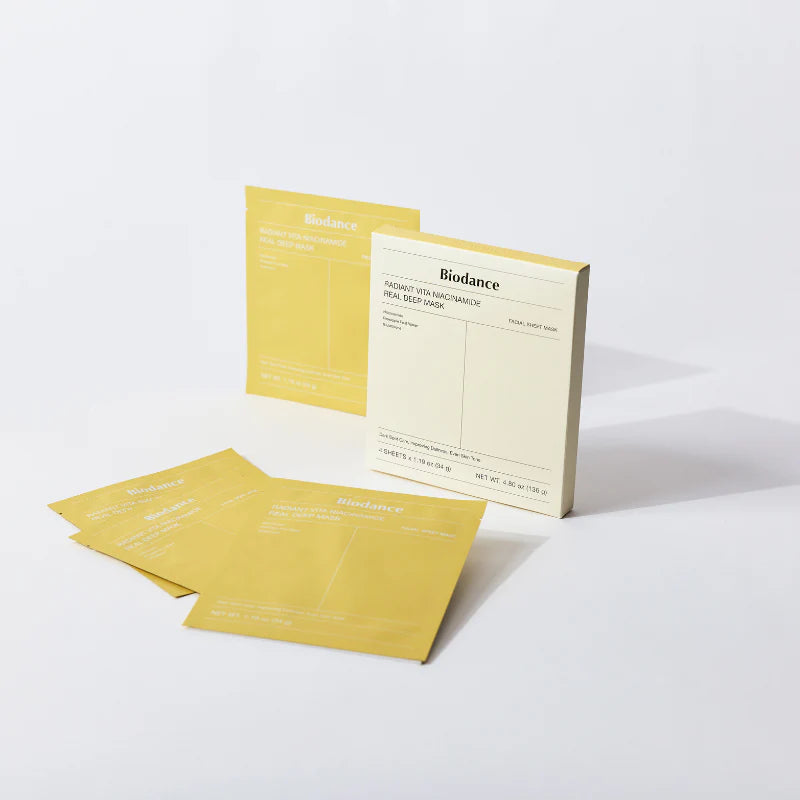 BIODANCE - Radiant Vita Niacinamide Real Deep Mask 34g x 4 Mask / Box