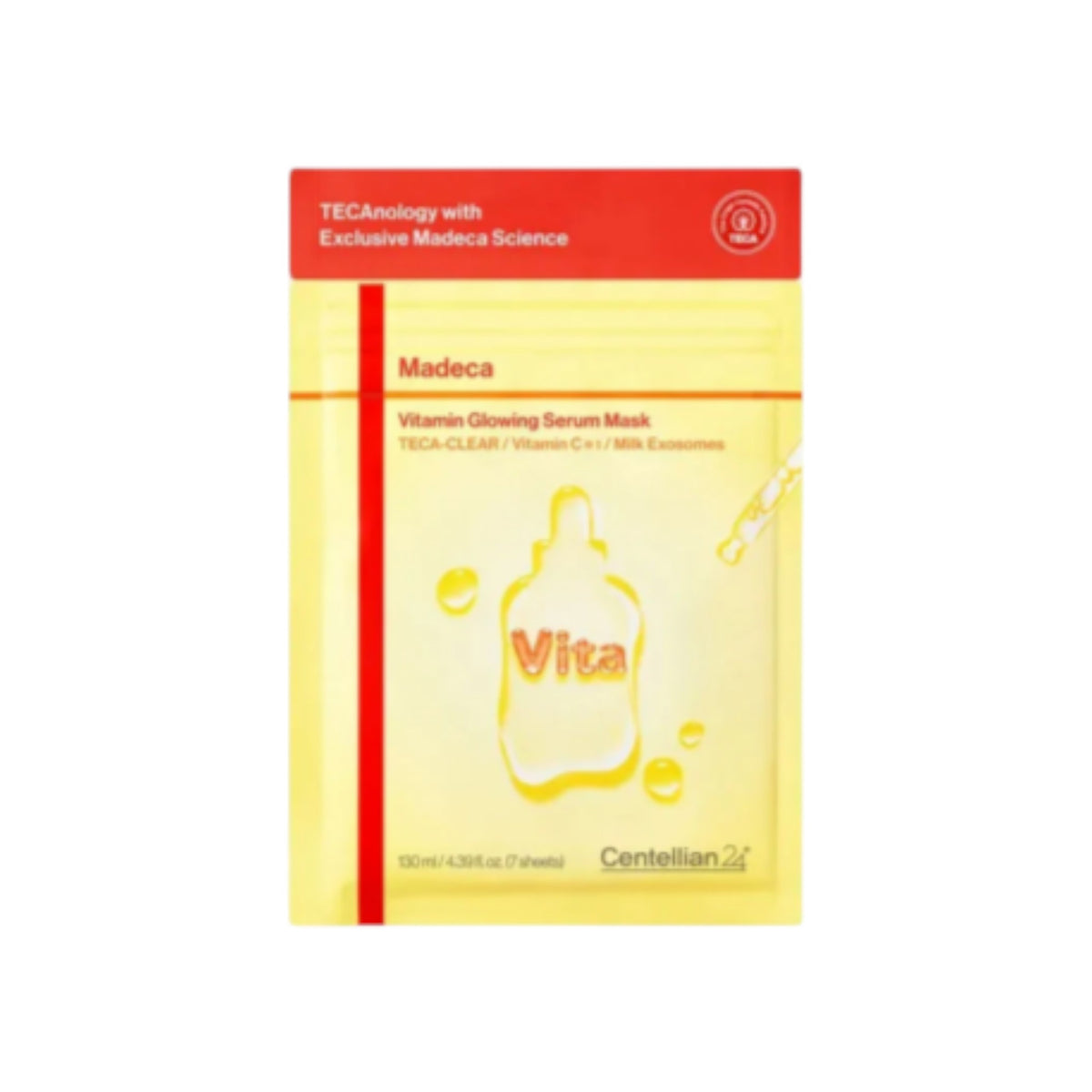 Centellian24 Madeca Vitamin Glowing Serum Mask 7ea 130ml