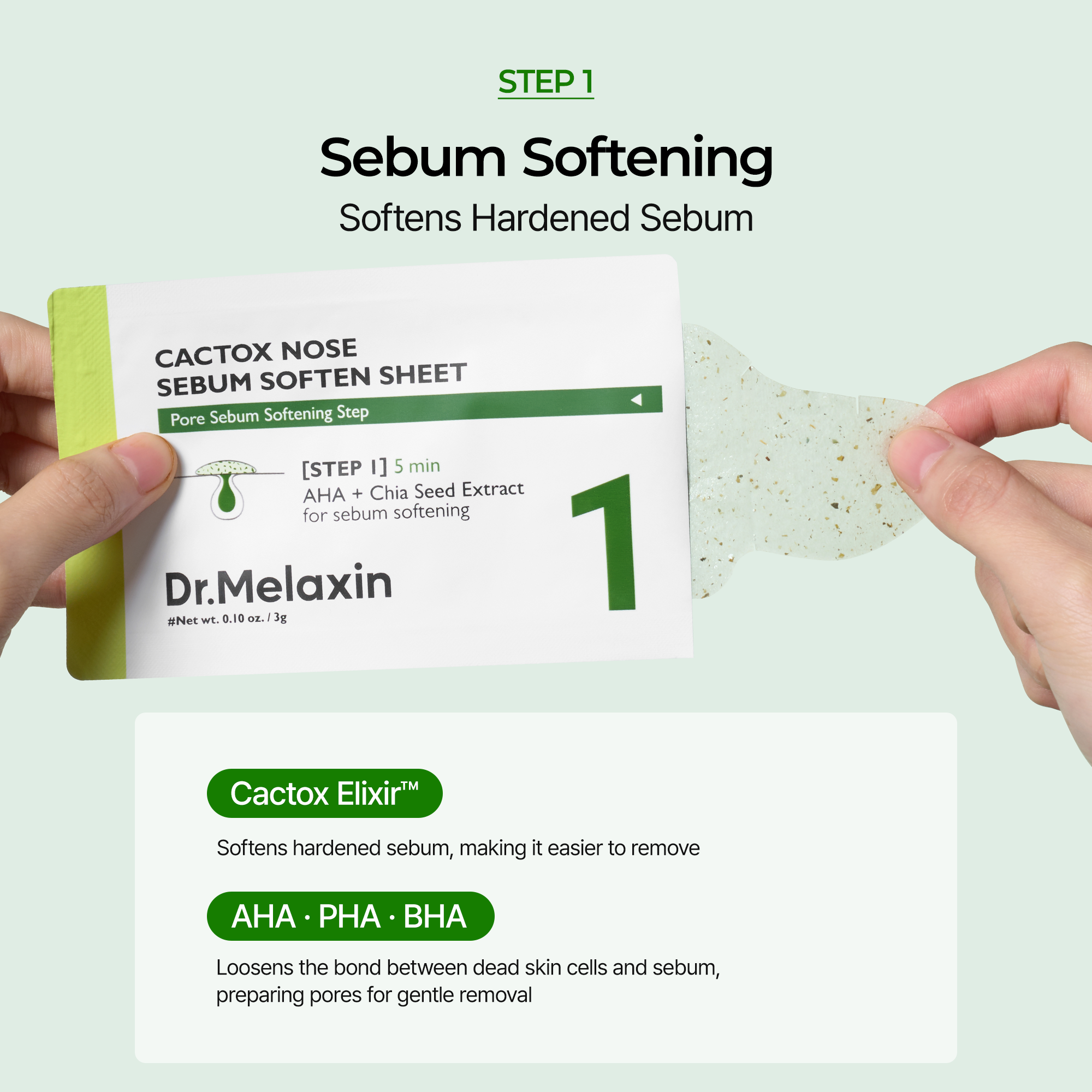 DR MELAXIN - Cactox 3-Step Nose Pore Pack 3gX3ea