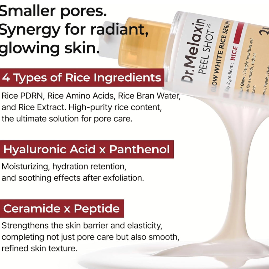 DR MELAXIN - Peel Shot Rice Serum 30ml – image 5