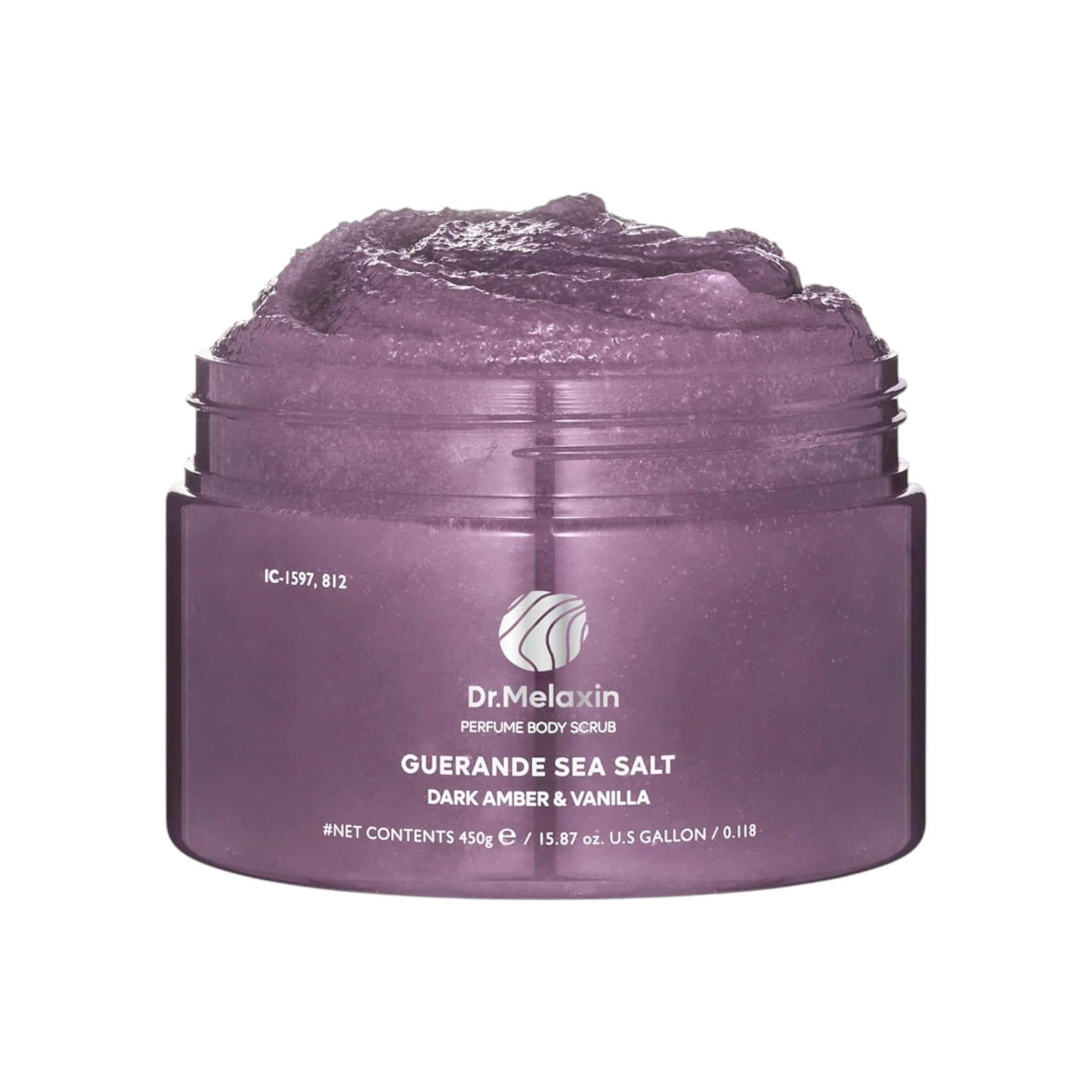 DR MELAXIN - Guerande Sea Salt Perfume Body Scrub Dark Amber & Vanilla 450g