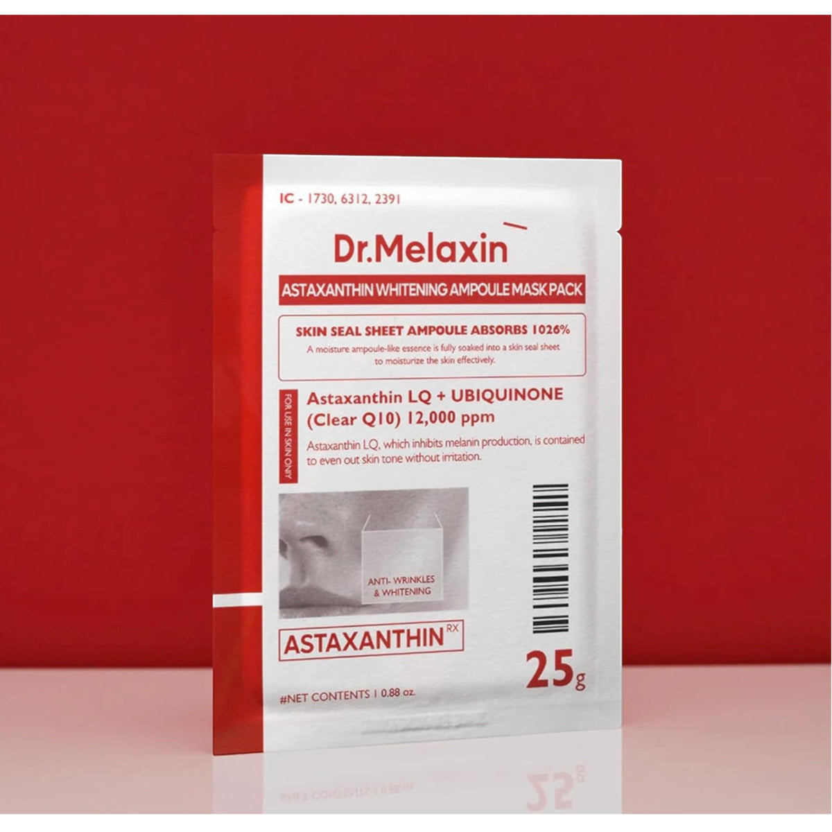 DR MELAXIN - TX-Astaxanthin Brightening Serum Mask 25gX5ea – image 2