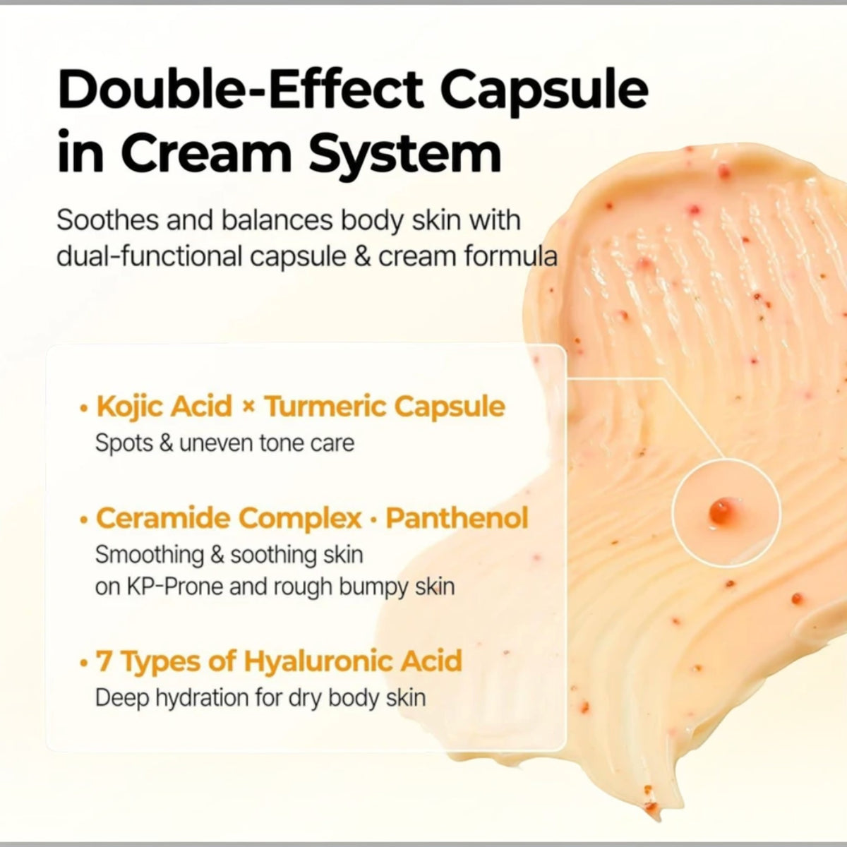 DR MELAXIN - Kojic Acid Turmeric Capsule Body Cream 200g – image 4