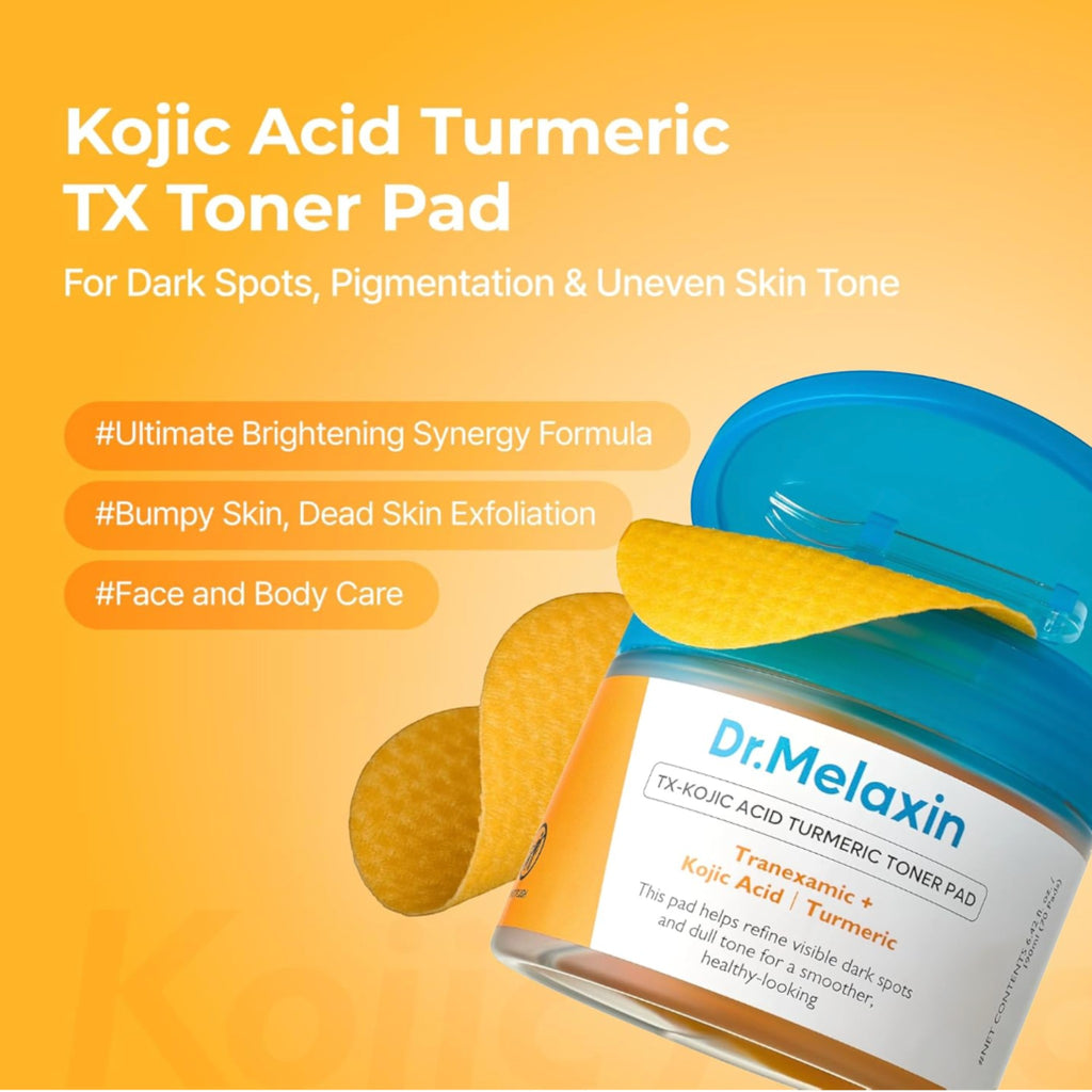 DR MELAXIN - TX-Kojic Acid Turmeric Toner Pad 190ml (70pads) – image 2