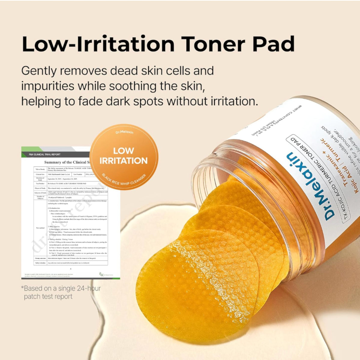 DR MELAXIN - TX-Kojic Acid Turmeric Toner Pad 190ml (70pads) – image 6