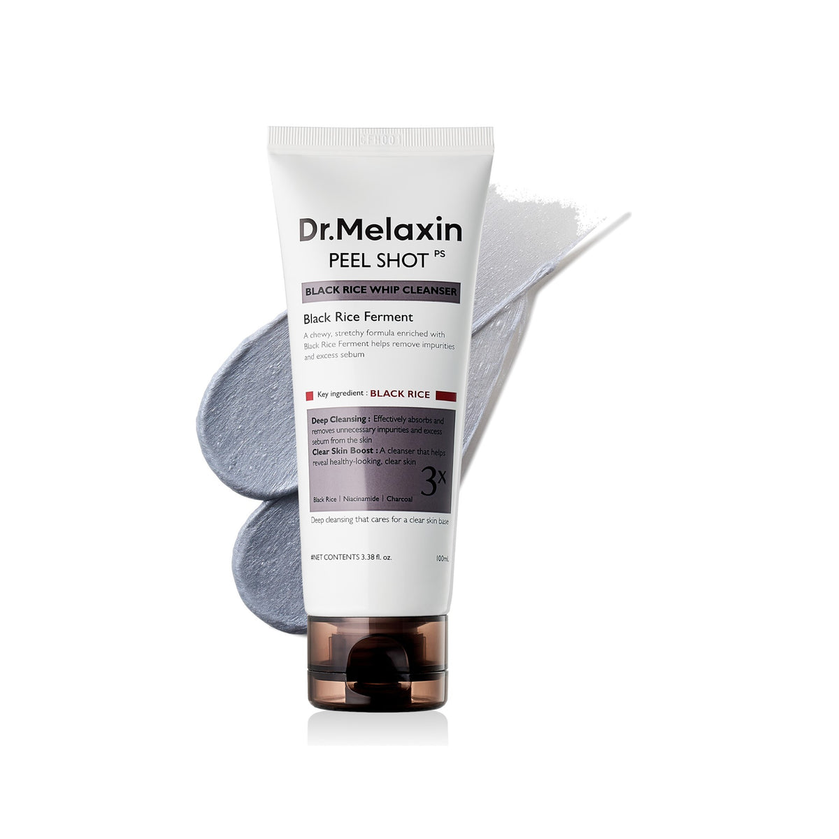Dr. Melaxin Peel Shot Black Rice Whip Cleanser 100ml