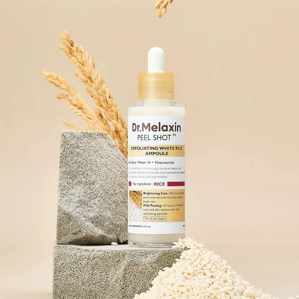 DR MELAXIN - PEEL SHOT EXFOLIATING WHITE RICE AMPOULE 80ml