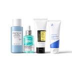 Dry Skin Bundle: COSRX Advanced Snail Mucin Gel Cleanser, SKIN1004 Madagascar Centella Hyalu-Teca Glass Skin Milk, Anua PDRN Hyaluronic Acid Capsule 100 Serum and Aestura Atobarrier 365 Cream