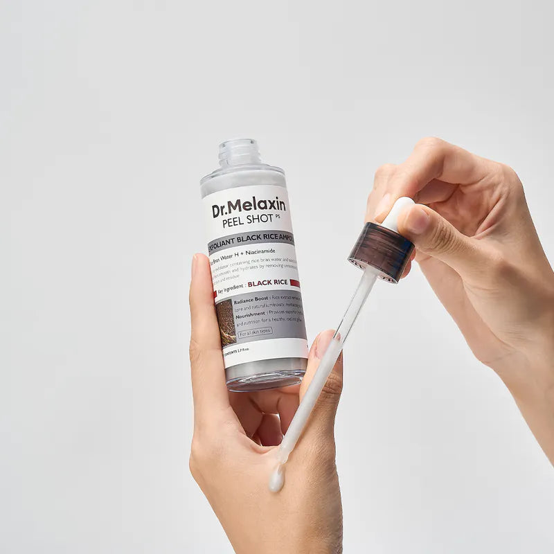 DR MELAXIN - PEEL SHOT EXFOLIATING BLACK RICE AMPOULE 80ml