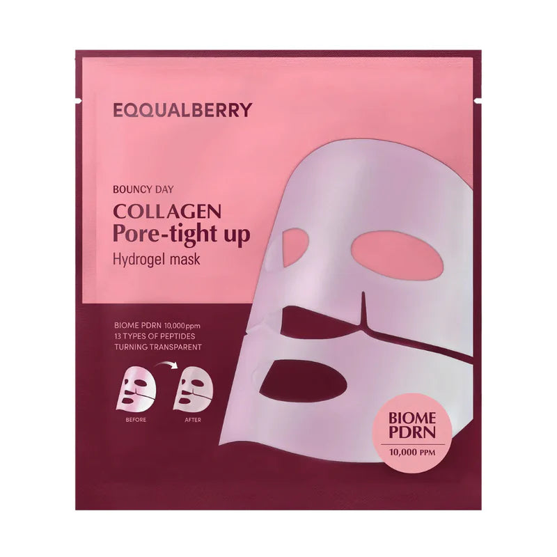 EQQUALBERRY – Bouncy Day Collagen Pore-Tight Up Hydrogel Mask