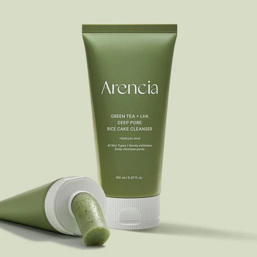ARENICA – Green Tea + LHA Deep Pore Rice Cake Cleanser 150 g