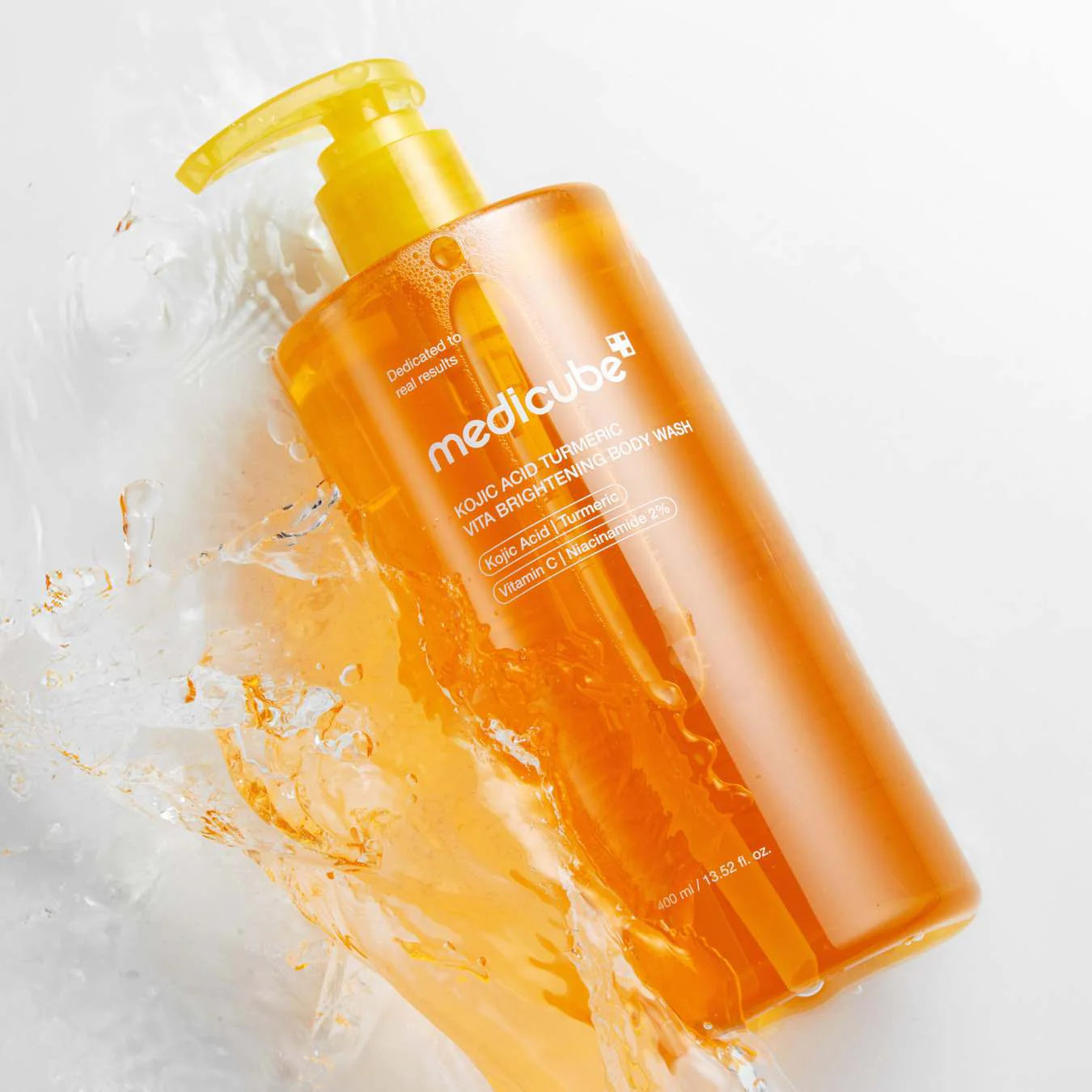 MEDICUBE - KOJIC ACID TURMERIC VITA BRIGHTENING BODY WASH 400ml