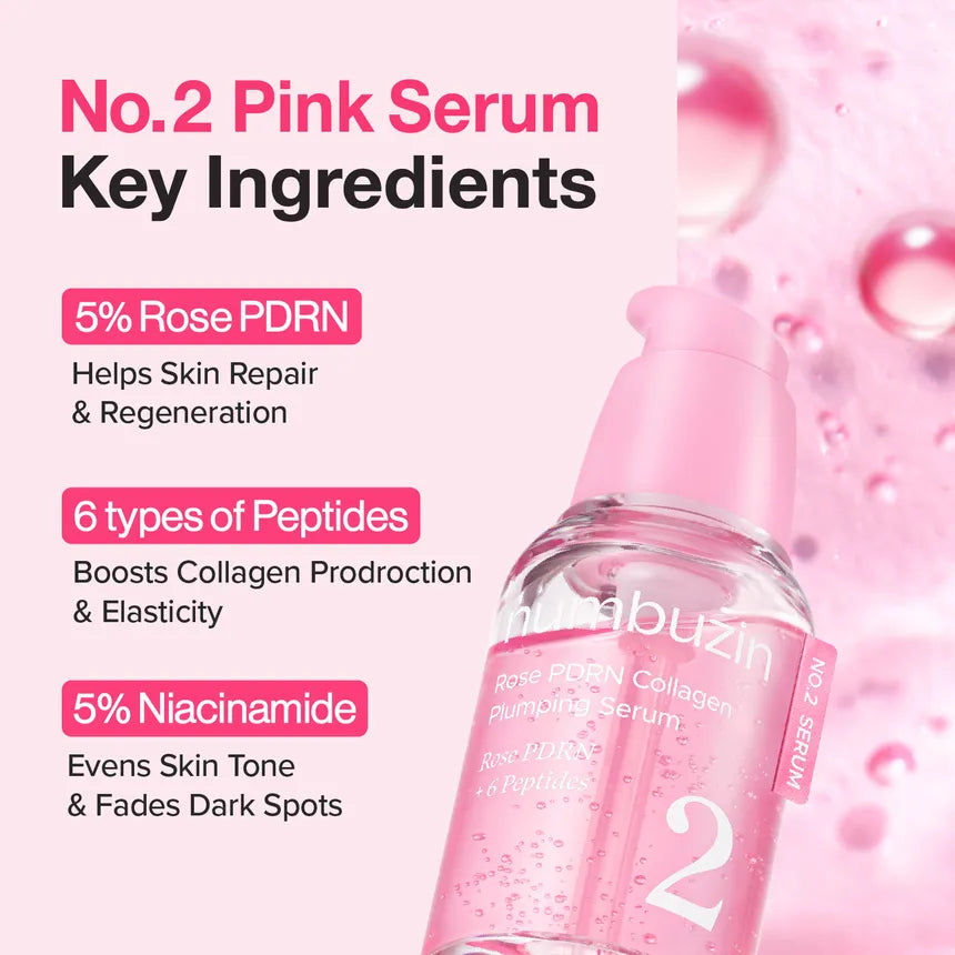NUMBUZIN No.2 Rose PDRN Plumping Serum – 30 ml