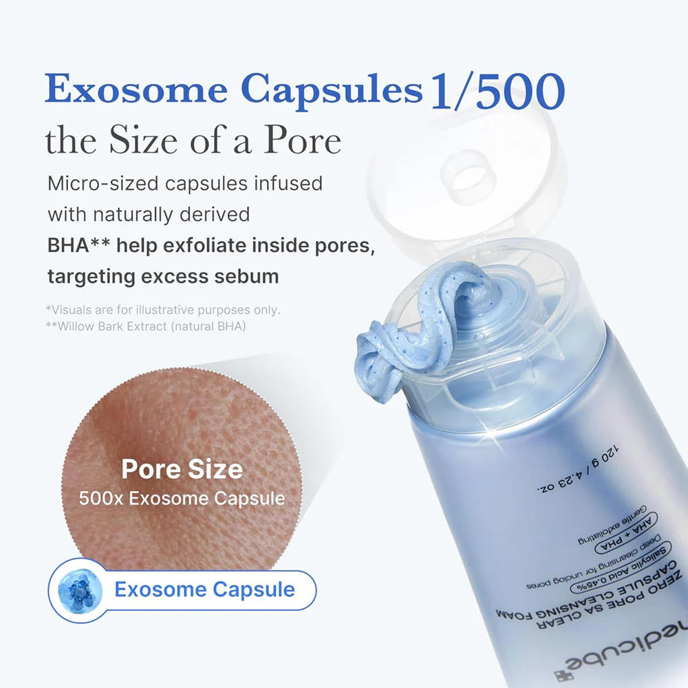 MEDICUBE Zero Pore SA Clear Capsule Cleansing Foam – 120 g