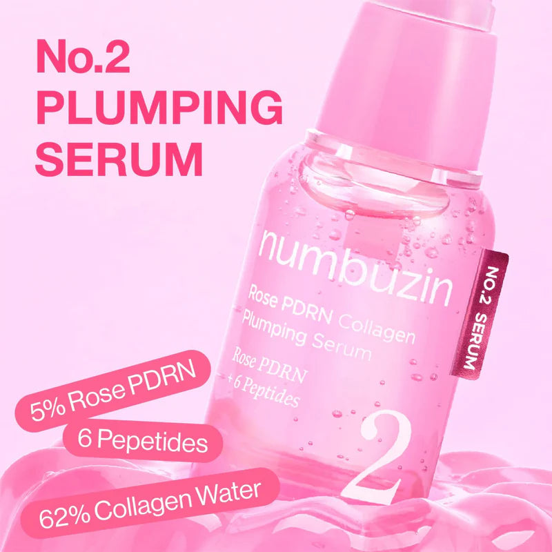 NUMBUZIN No.2 Rose PDRN Plumping Serum – 30 ml