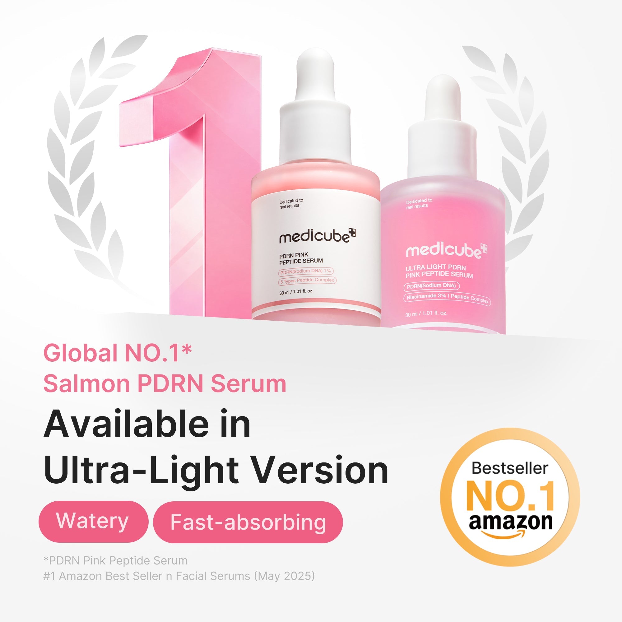MEDICUBE - PDRN Pink Peptide Serum Ultra Light 30ml