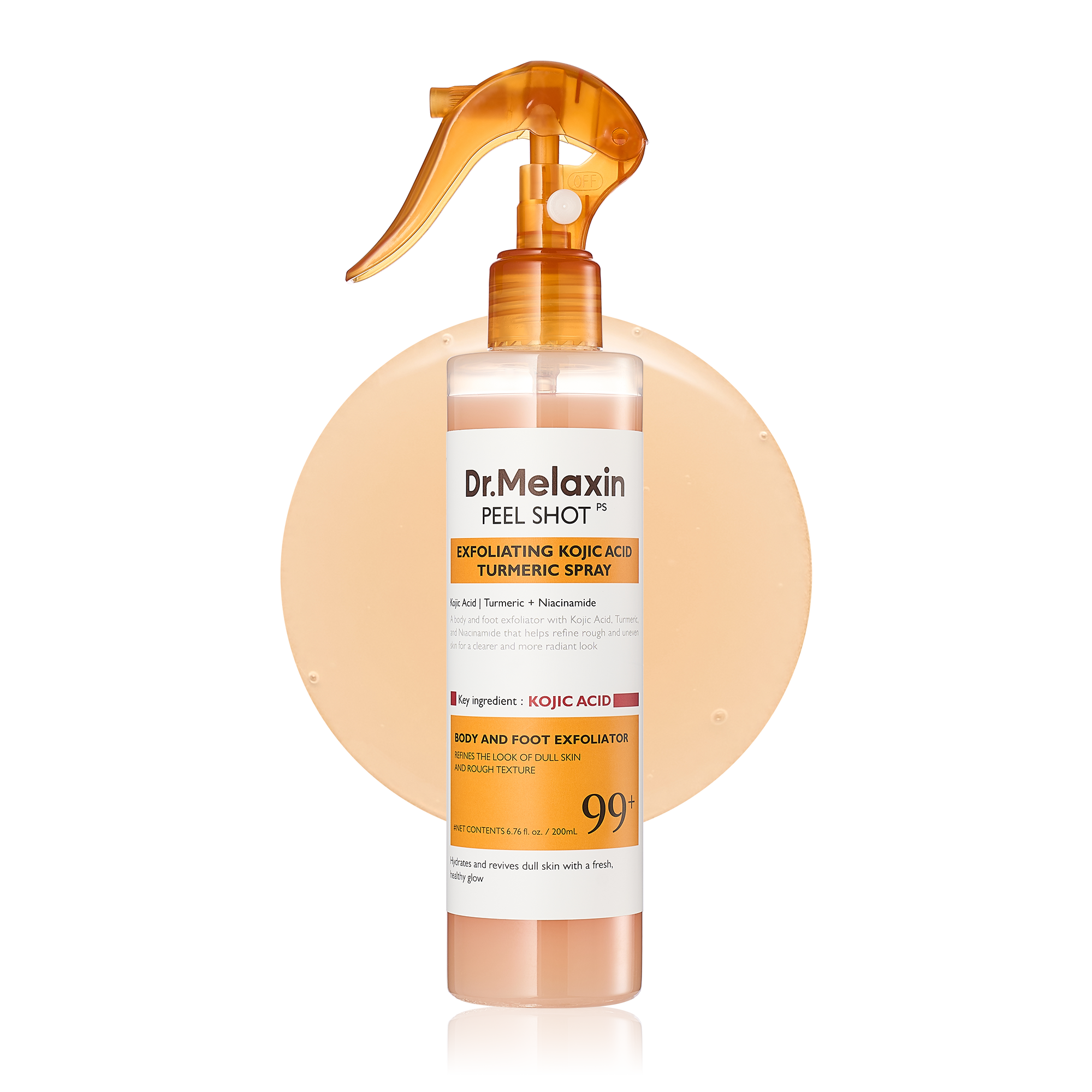 DR MELAXIN - Peel Shot Exfoliating Kojic Acid Turmeric Spray 200ml