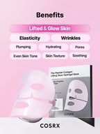 COSRX - The Peptide Collagen Lifting Glow Hydrogel Mask 34g x 3