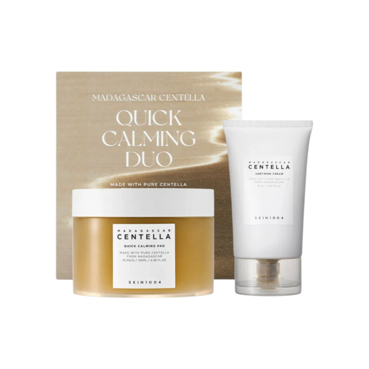 SKIN1004 Madagascar Centella Quick Calming Duo 70 Pads + 75ml