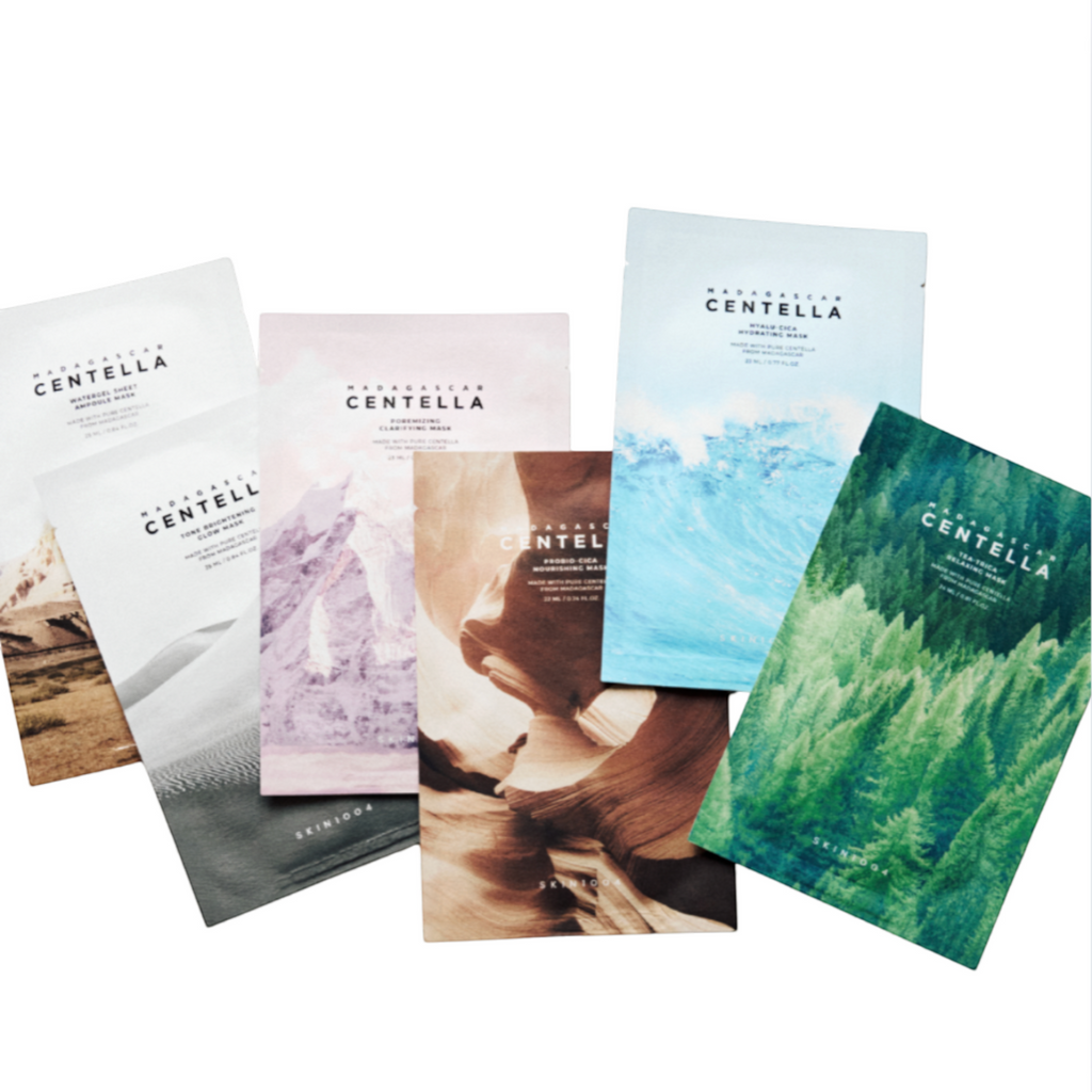 SKIN1004 – Madagascar Centella Variety Mask Set (6 Masks + Hair Clip) – image 3