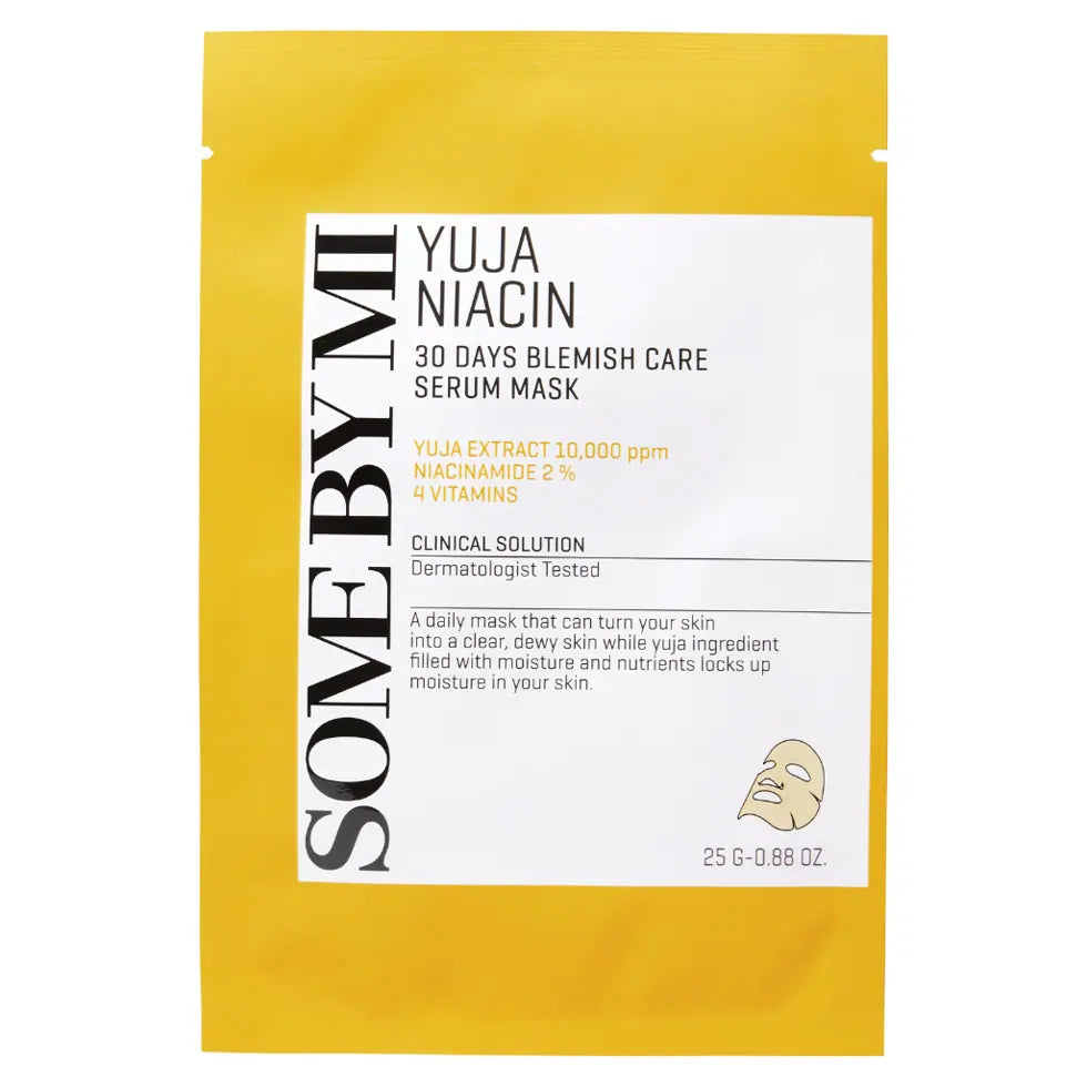 SOME BY MI Yuja Niacin 30 Days Blemish Care Serum Mask – 25 g (Single)