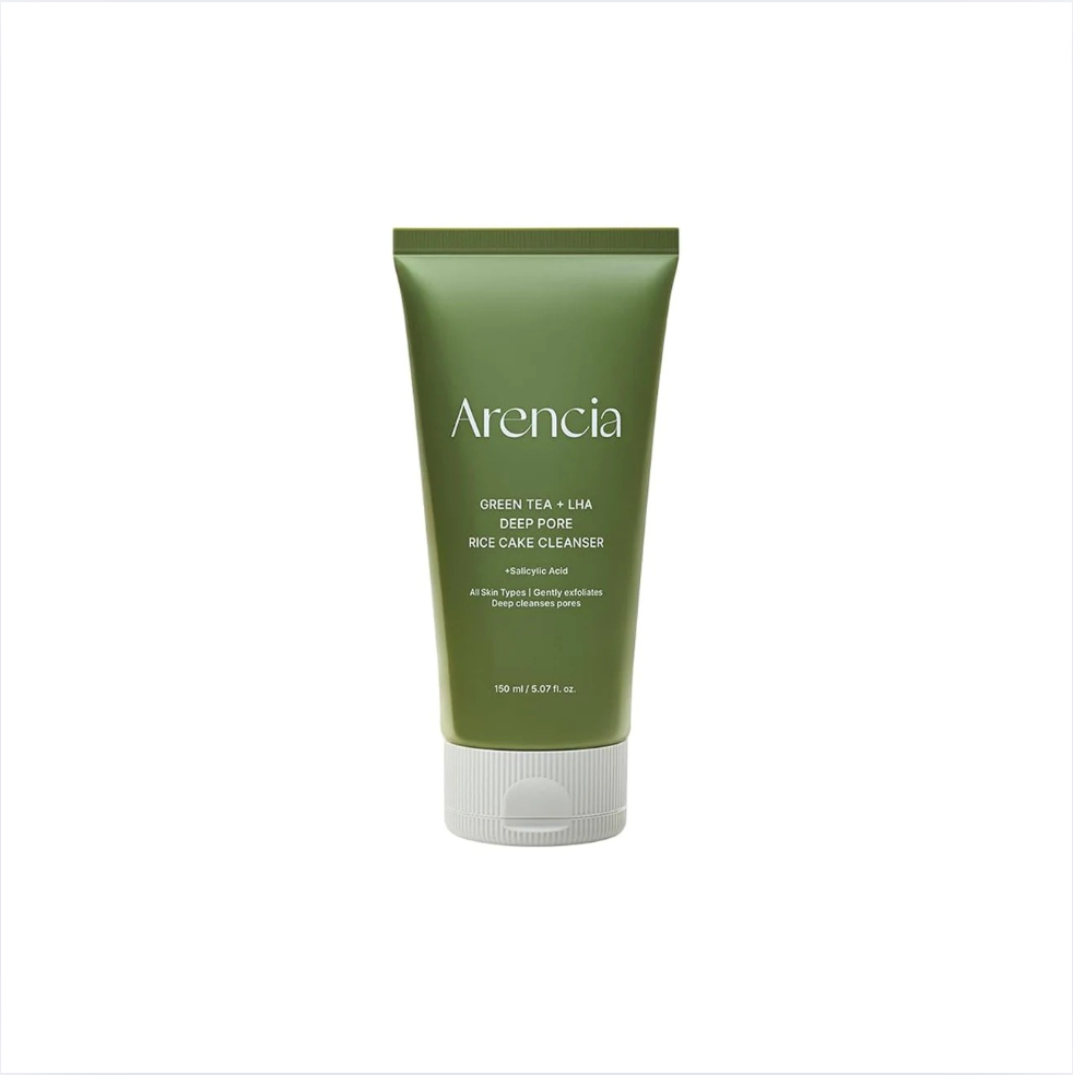 ARENICA – Green Tea + LHA Deep Pore Rice Cake Cleanser 150 g