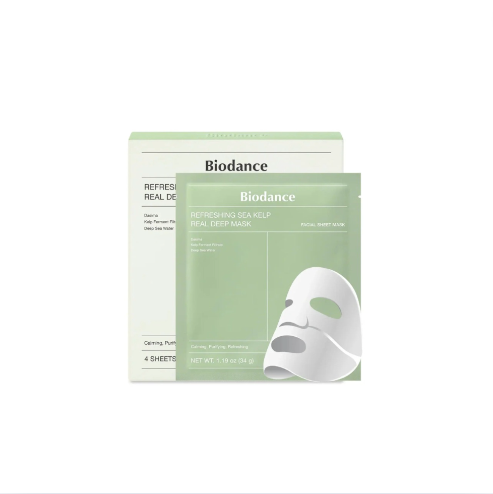 BIODANCE - Refreshing Sea Kelp Real Deep Mask 34g x 4 Mask / Box
