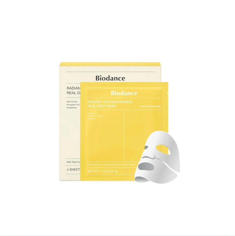 BIODANCE - Radiant Vita Niacinamide Real Deep Mask 34g x 4 Mask / Box