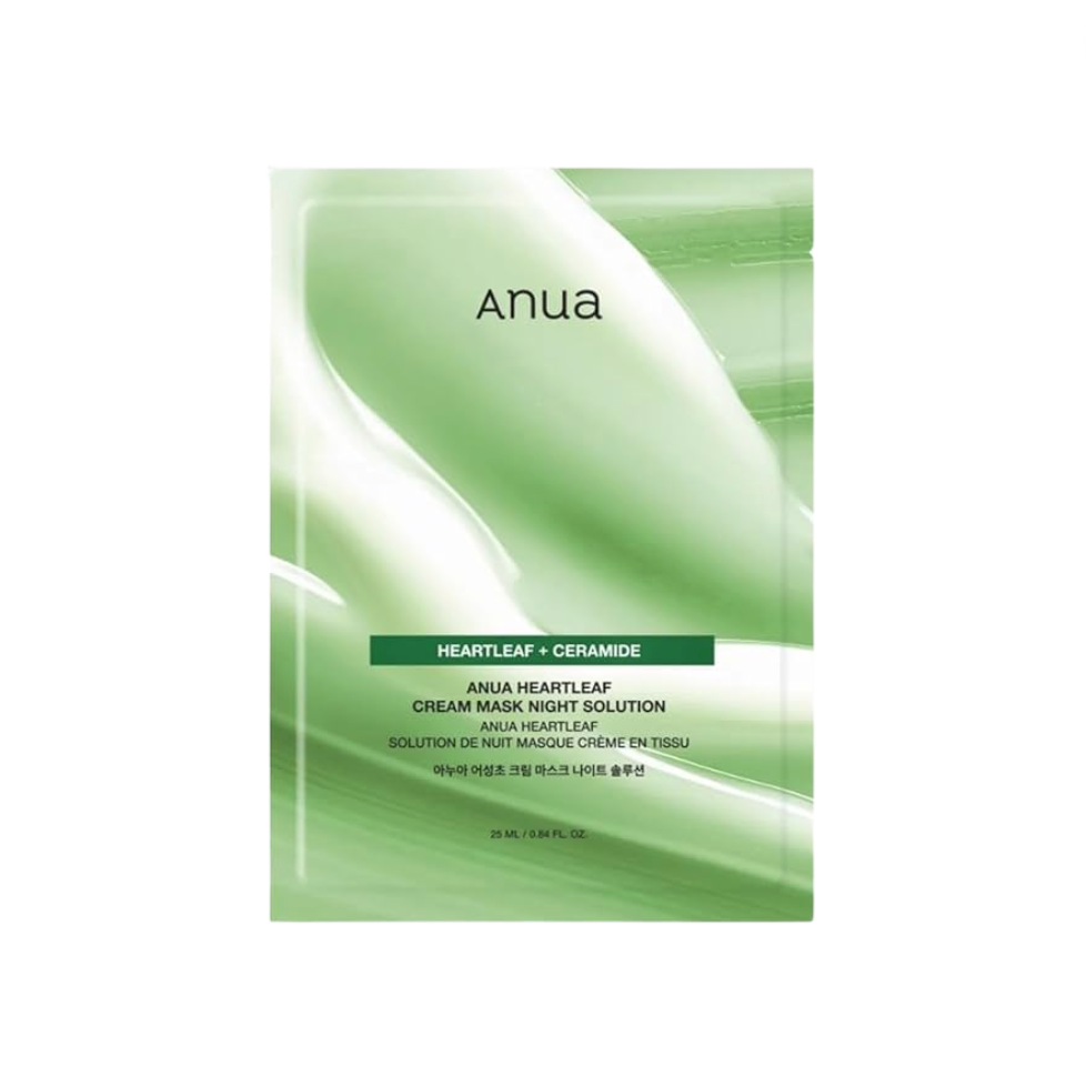 ANUA Heartleaf + Ceramide Cream Mask Night Solution 25ml x 1 Mask