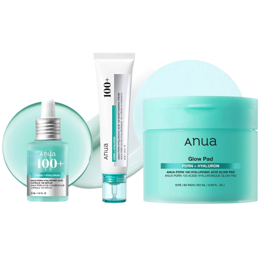 ANUA PDRN Hyaluronic Hydration & Glow Bundle (FREE ITEM)
