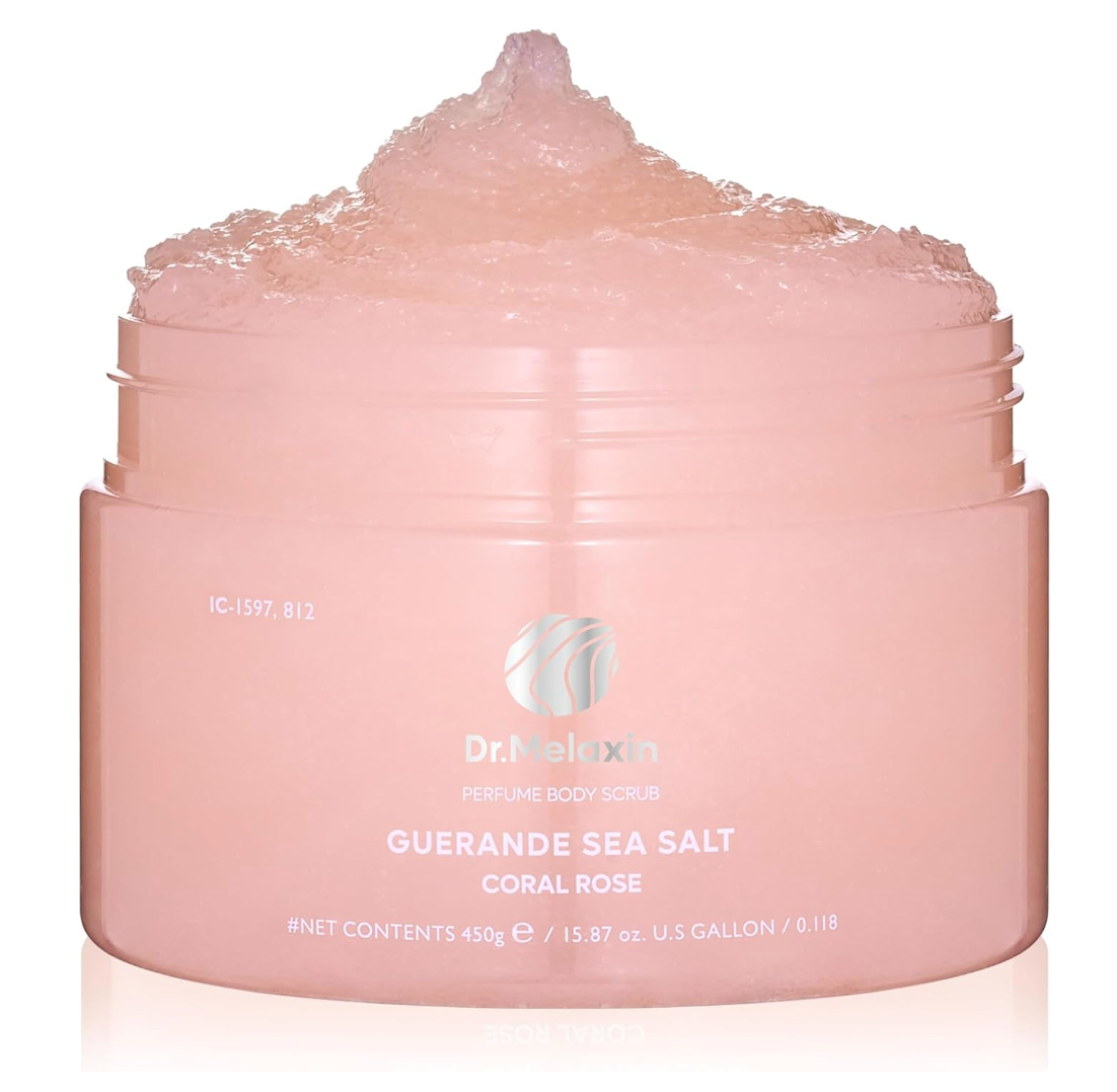 DR MELAXIN - Guerande Sea Salt Perfume Body Scrub Coral Rose 450g