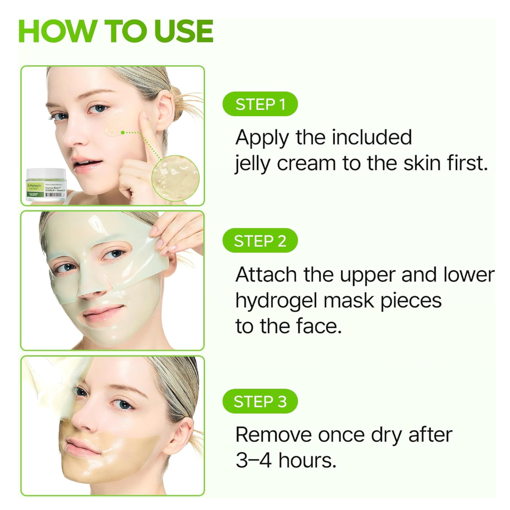 DR MELAXIN - Cactox Pore Relief Jelly Cream Hydrogel Mask 34gX4ea