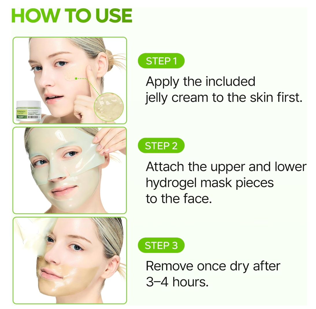 DR MELAXIN - Cactox Pore Relief Jelly Cream Hydrogel Mask 34gX4ea