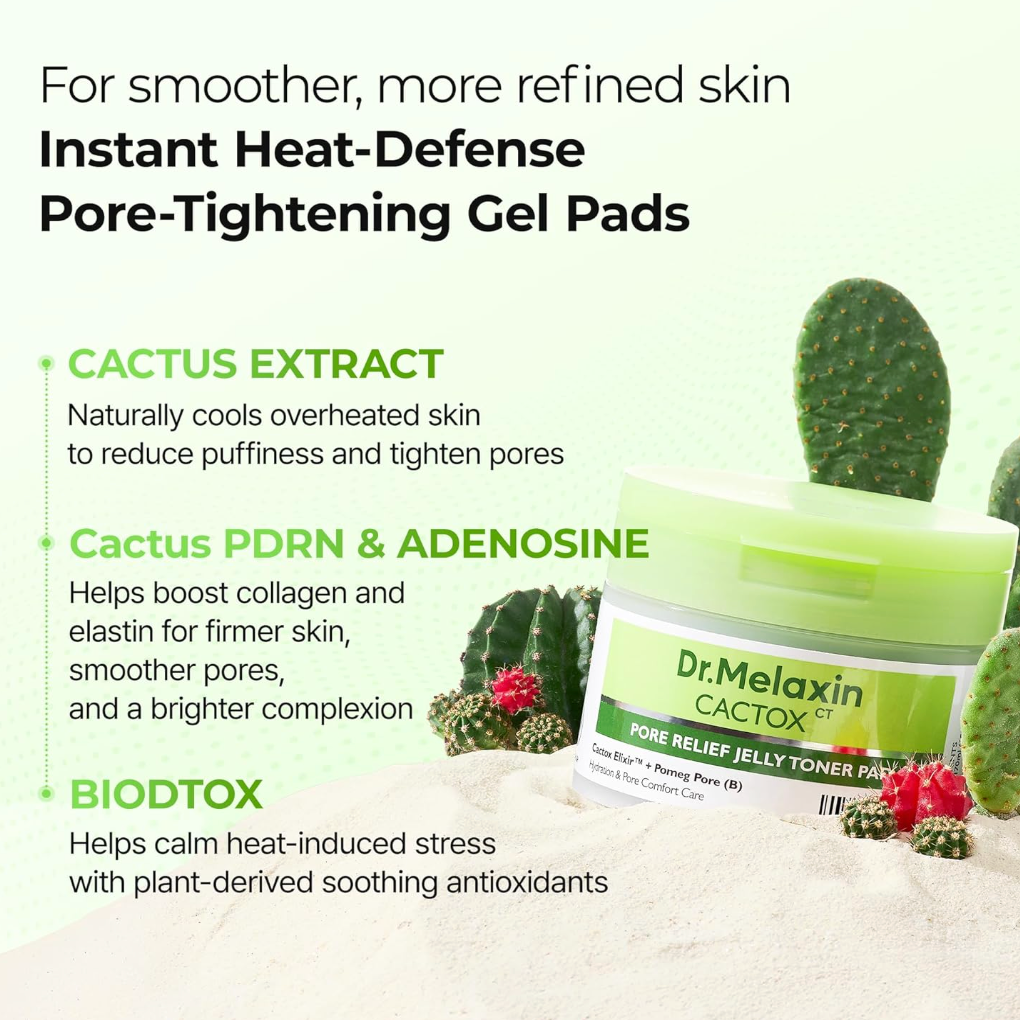 DR MELAXIN - Cactox Pore Relief Jelly Toner Pad 170ml (60pads)
